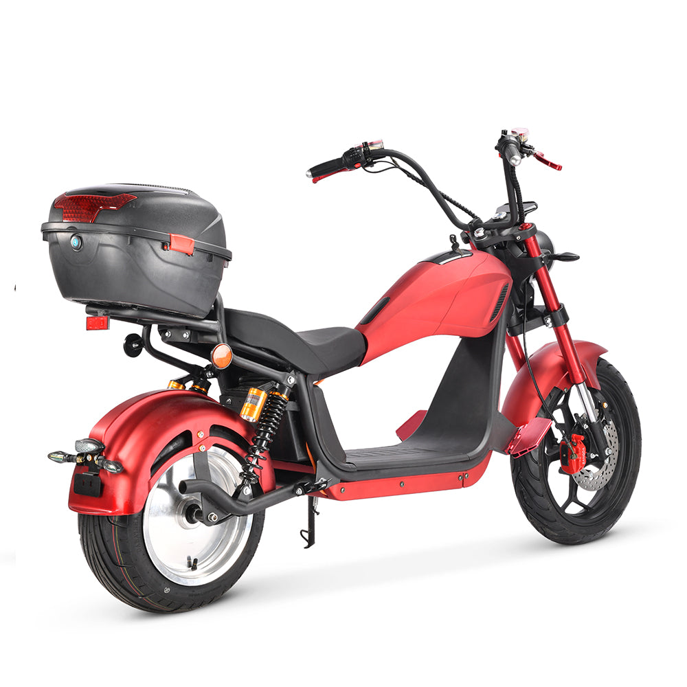 Elektro-Chopper CP-6 – 2000W | 2×60V20Ah Lithium | 45 km/h | 2-Personen-Zulassung | COC (mit Heckbox)