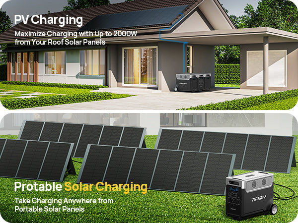 AFERIY P310 Tragbare Powerstation mit Erweiterbarer Kapazität | 3600W 3840Wh