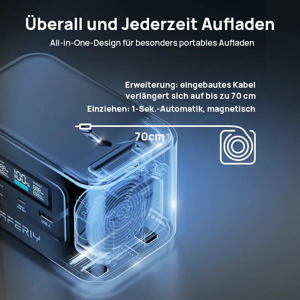AFERIY Nano100 100W Powerbank (99Wh LiFePO4)