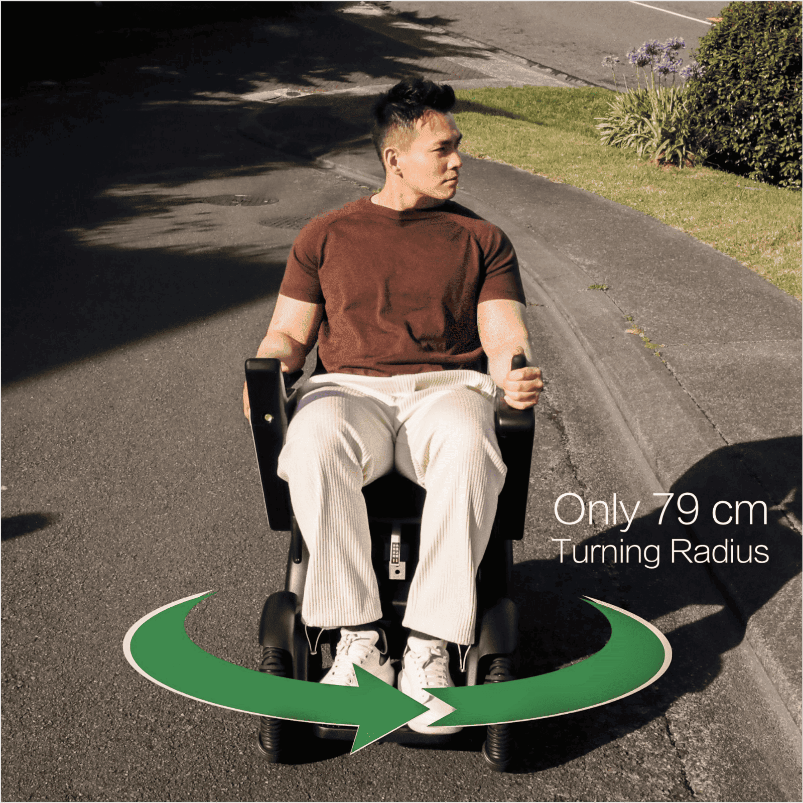 SCIFTO S300 Plus Elektrorollstuhl 64 cm Sitzbreite – 30 km Reichweite, zerlegbar