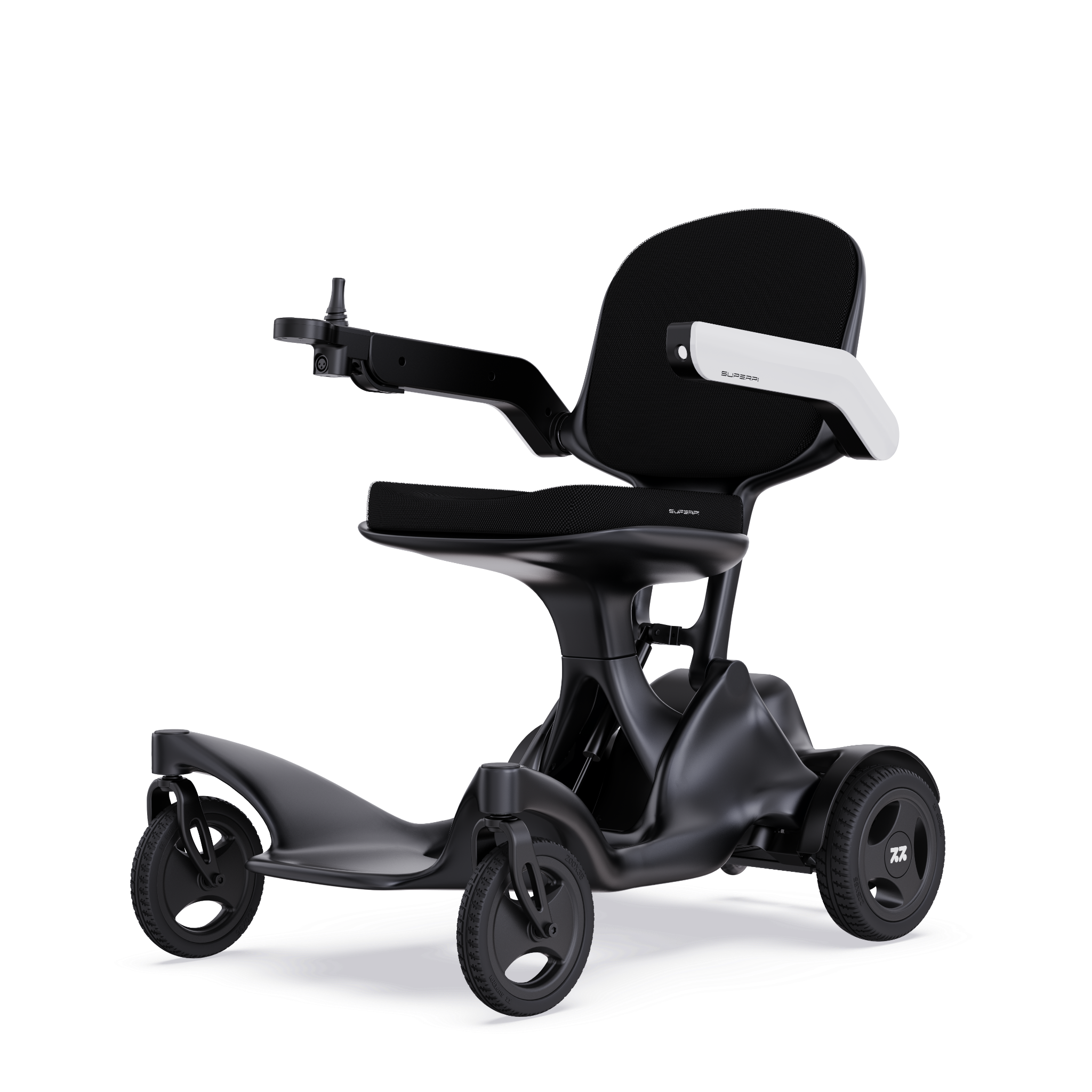 Moderner Carbon Elektro Rollstuhl Superpi P2 Frontansicht