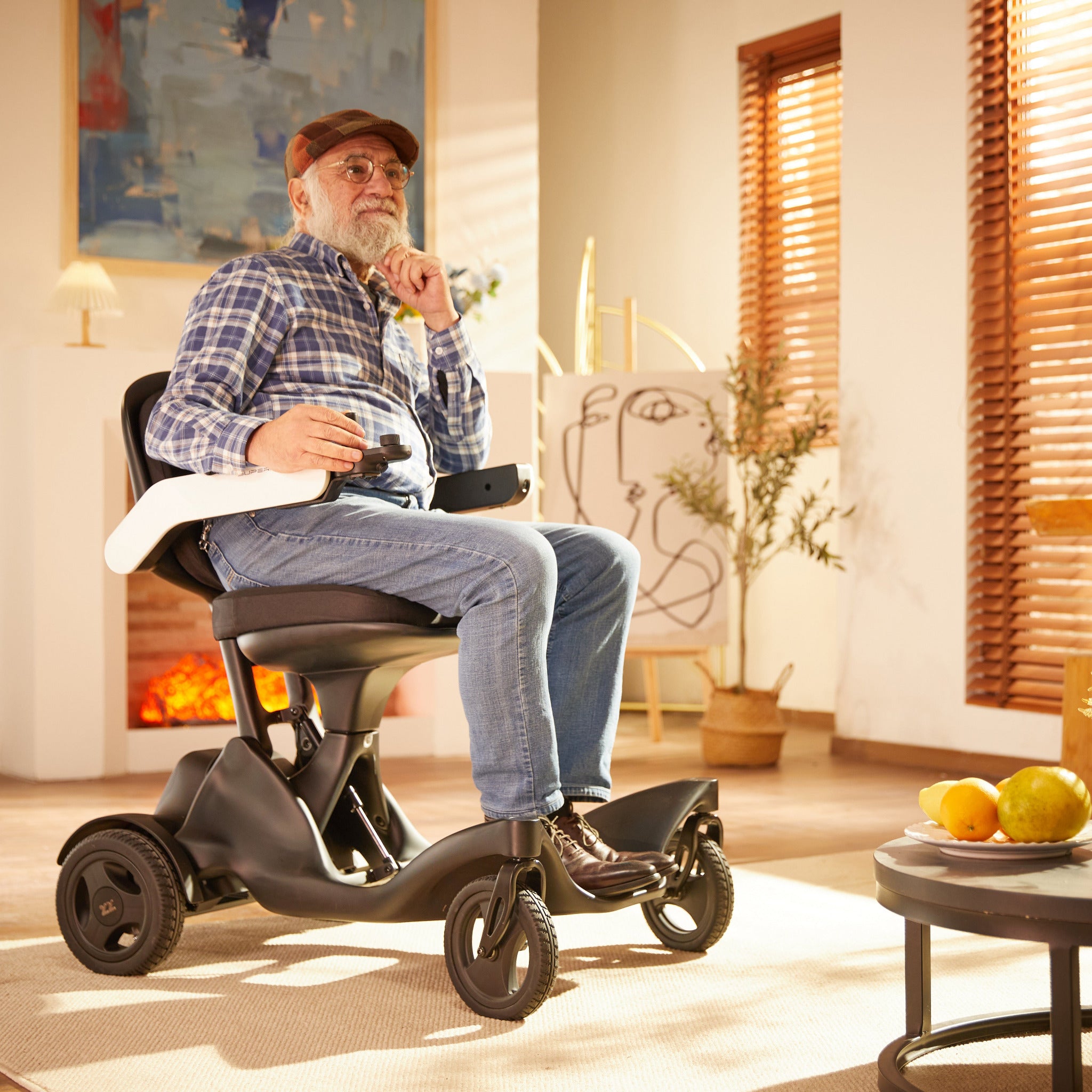 Besonders manövrierfähiger Carbon Elektrorollstuhl