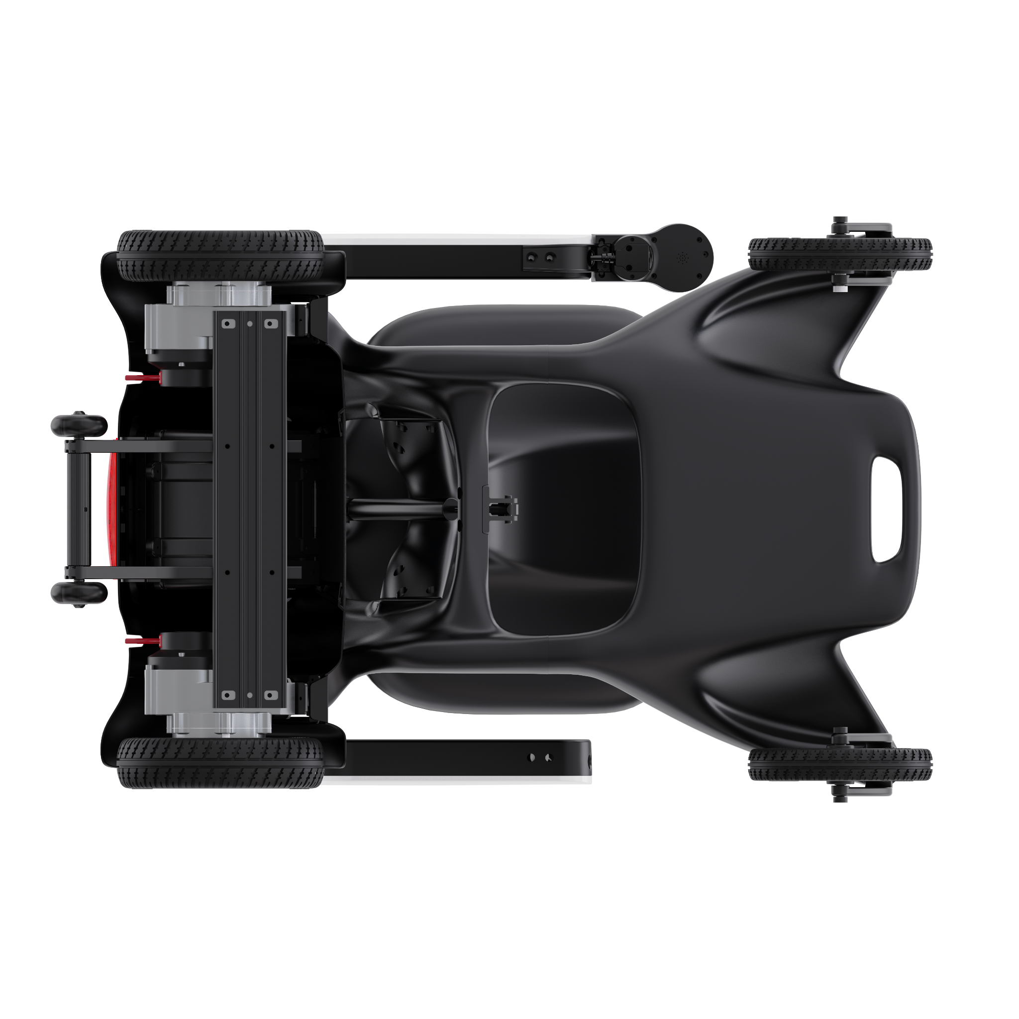 Unterseite Superpi P2 Carbon Elektro Rollstuhl
