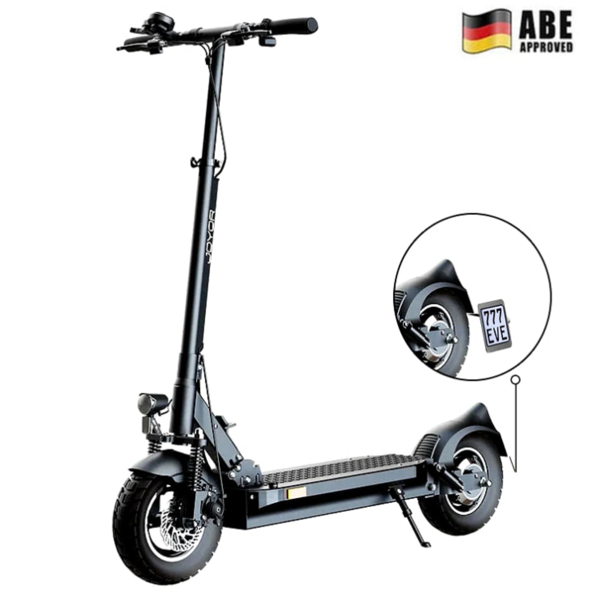 JOYOR Y8-S E-Scooter mit ABE – 500 W Motor (900 W Peak), 100 km Reichweite, Offroad-Reifen, IP54