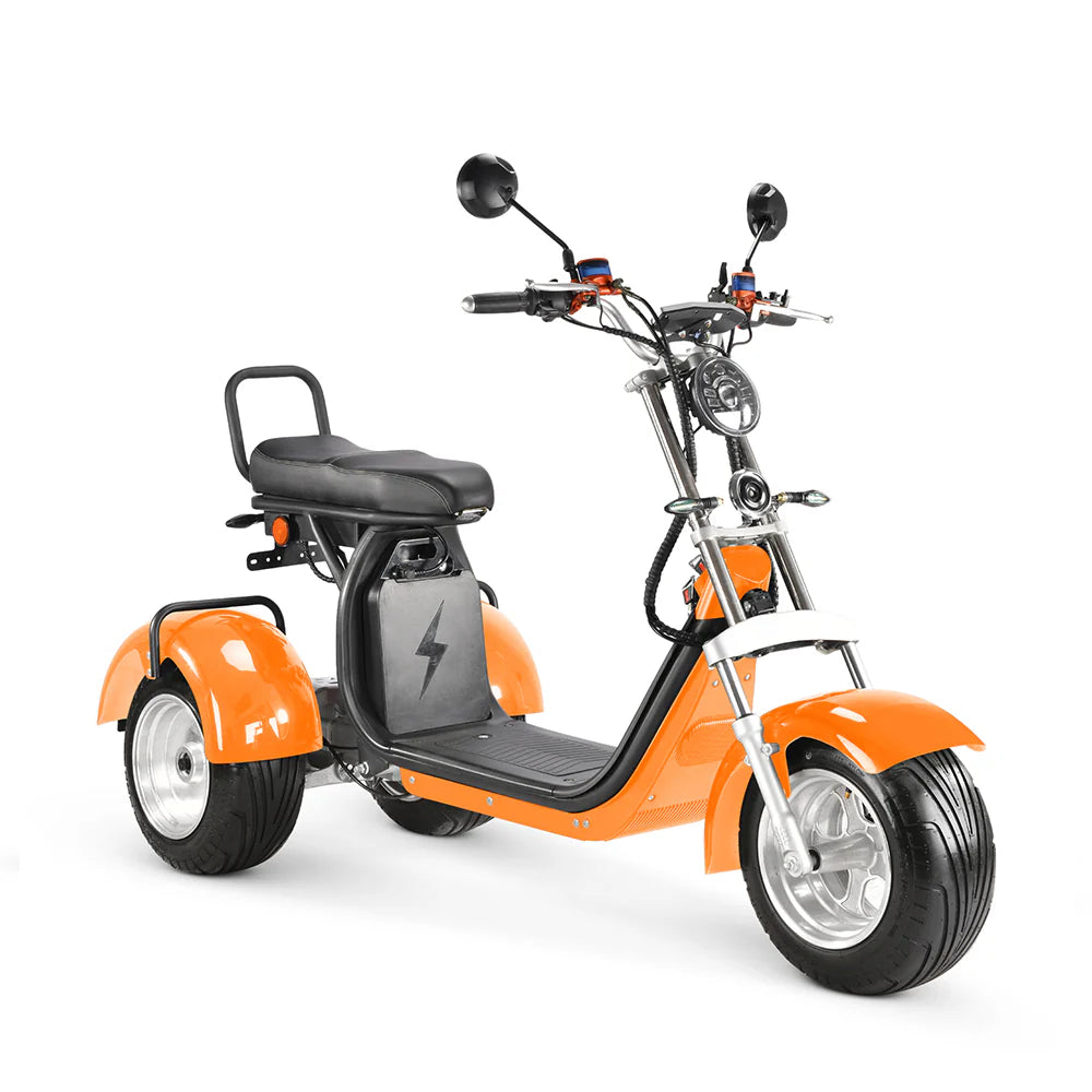 Citycoco Trike Scooter CP-7 – Kraftvolles Elektro-Dreirad mit Dual-Motor (mit Heckbox)