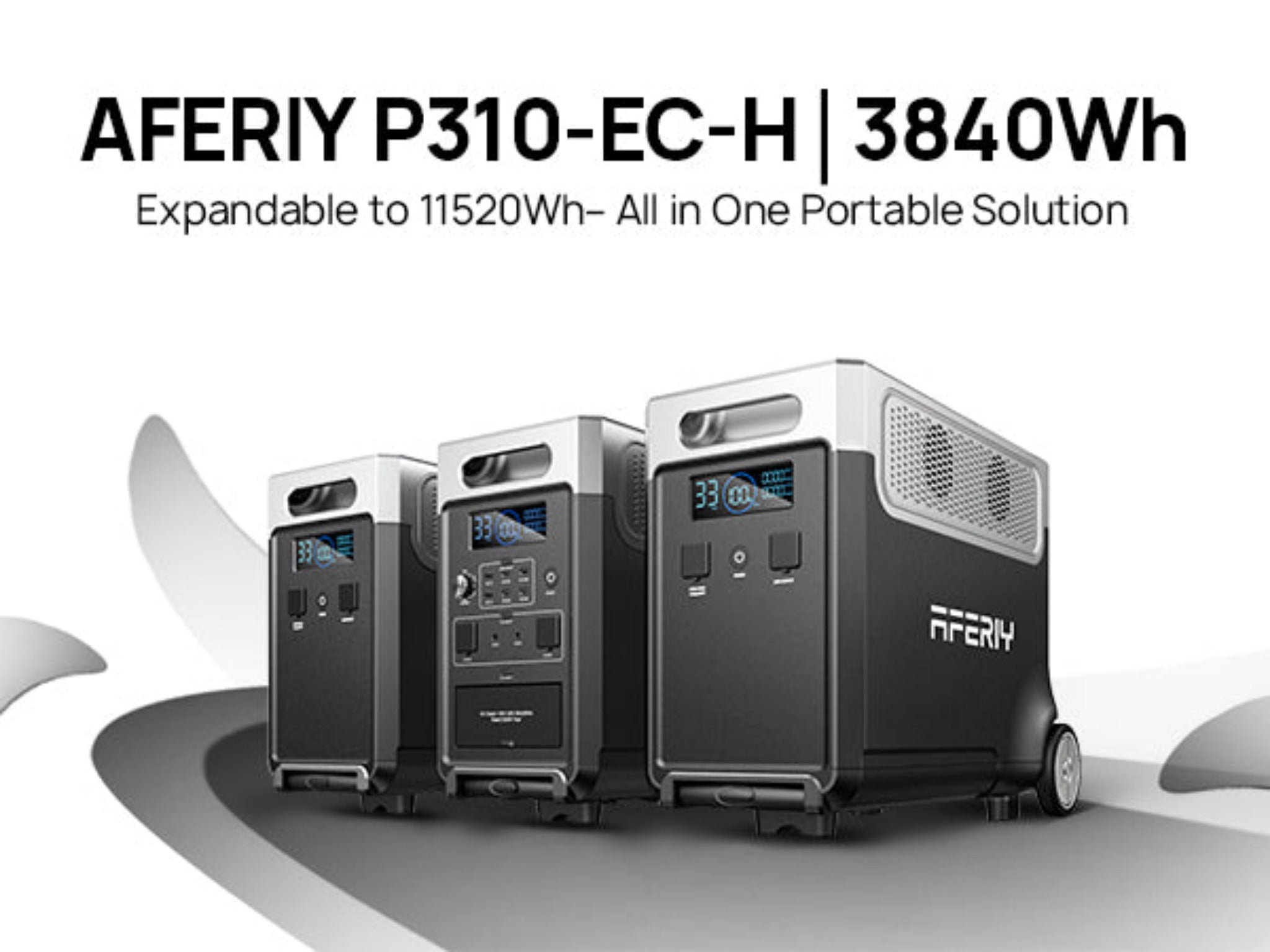 AFERIY P310 Tragbare Powerstation mit Erweiterbarer Kapazität | 3600W 3840Wh