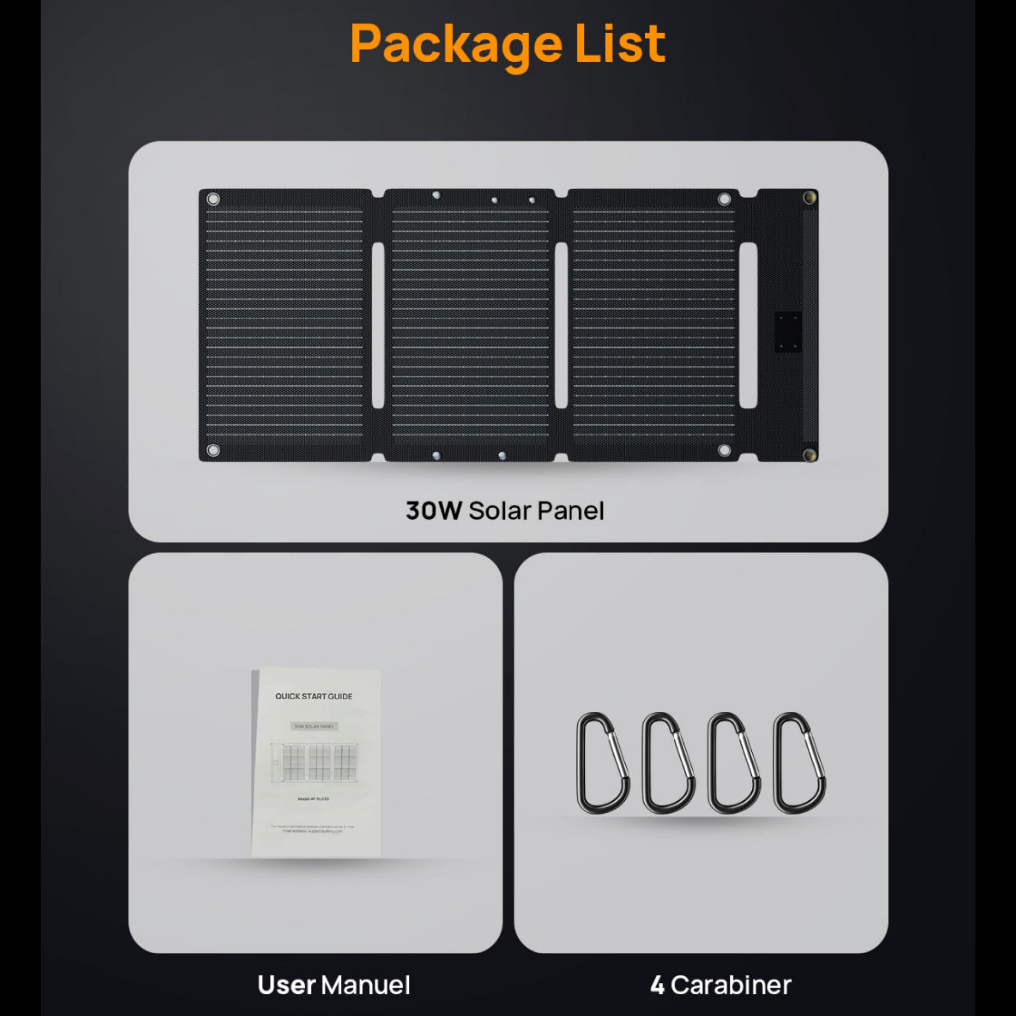 AFEREY AF-SL30 30W Portable Solar Panel