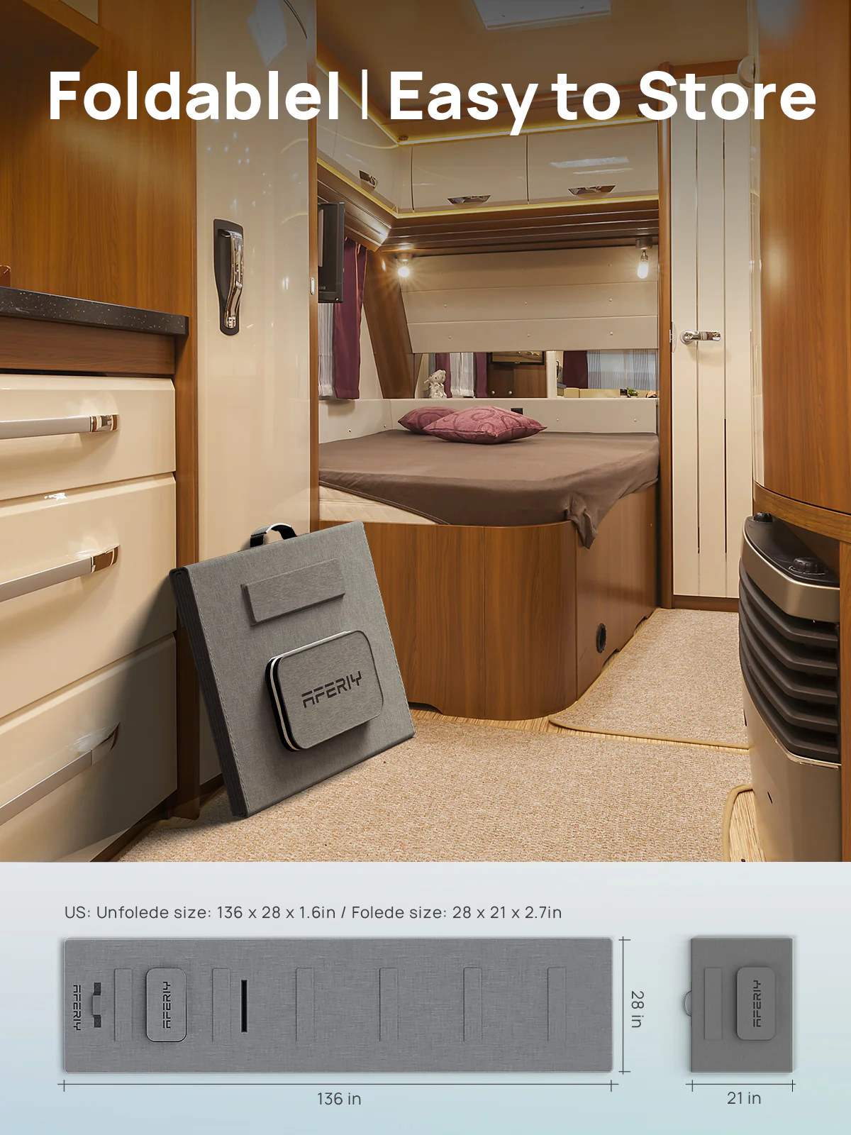 AFERIY ‎AF-S400A1 400W Tragbare Solarpanel