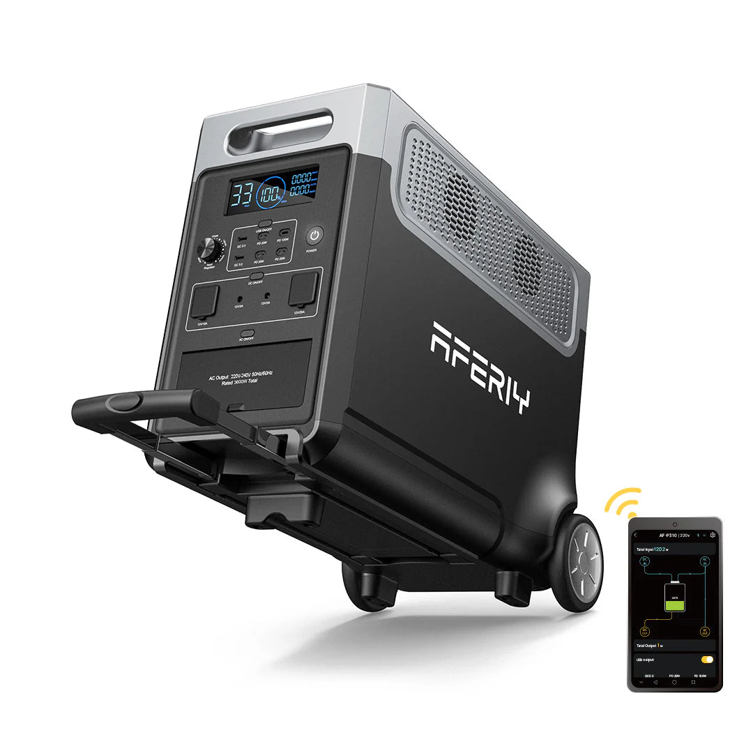 AFERIY P310 Tragbare Powerstation mit Erweiterbarer Kapazität | 3600W 3840Wh