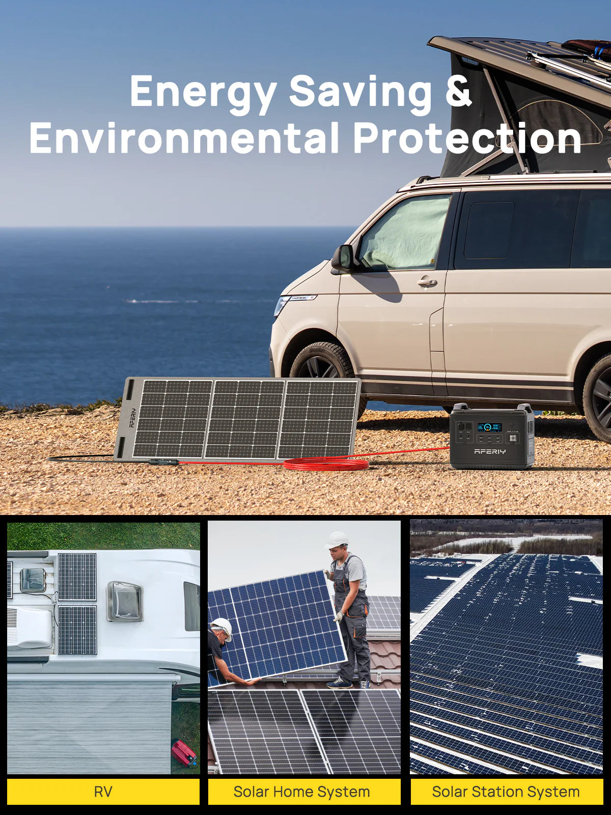 AFERIY Solarpanel Verlängerungskabel 5M/10M