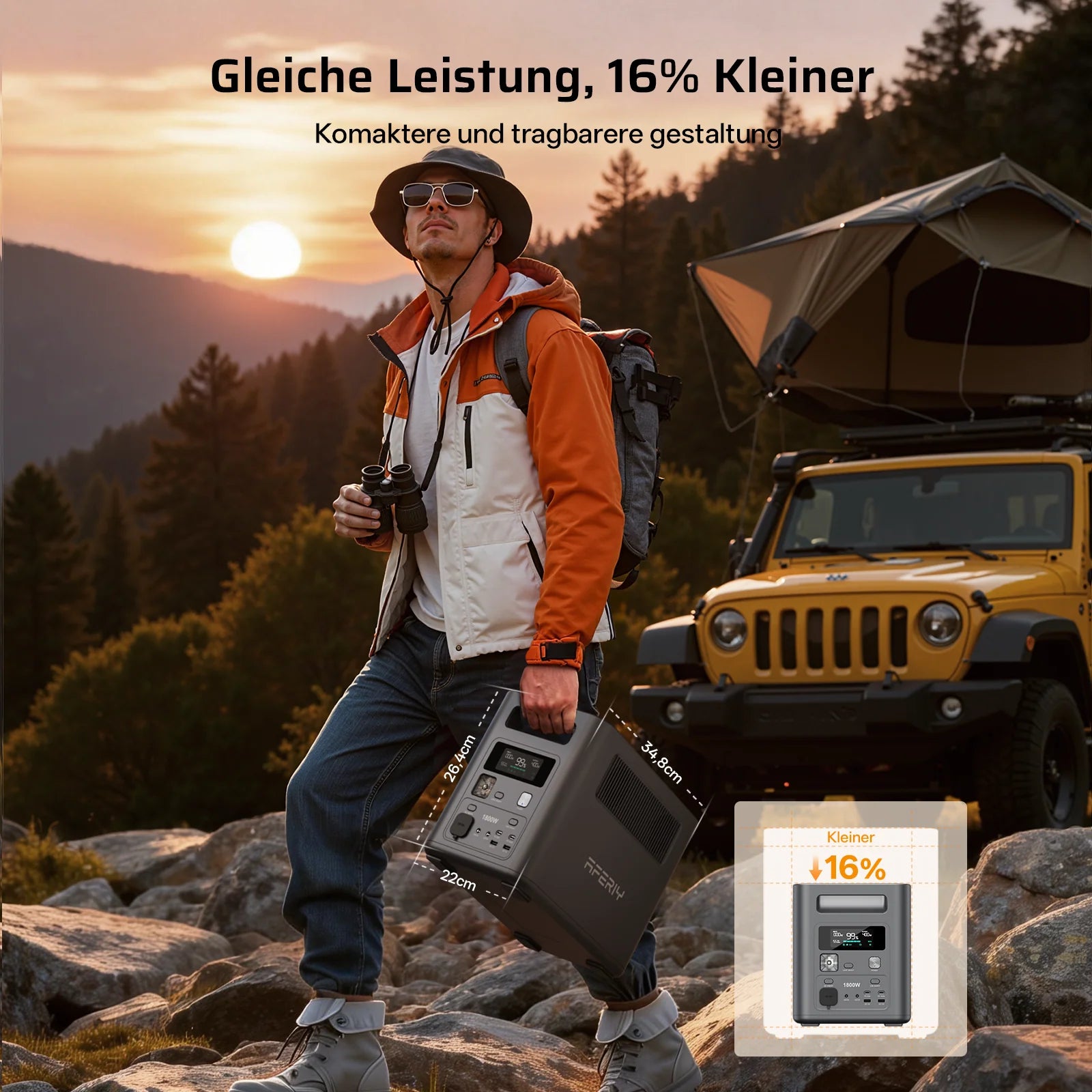 AFERIY P180 Tragbare Powerstation Nomad1800 | 1800W 1024Wh