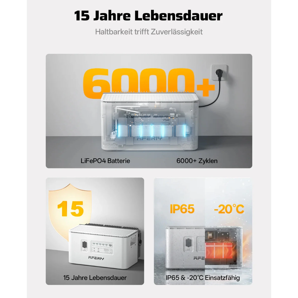 AFEREY PS240 Balcony Power Plant with Upgradeable Storage | 1200W 1958-9792Wh