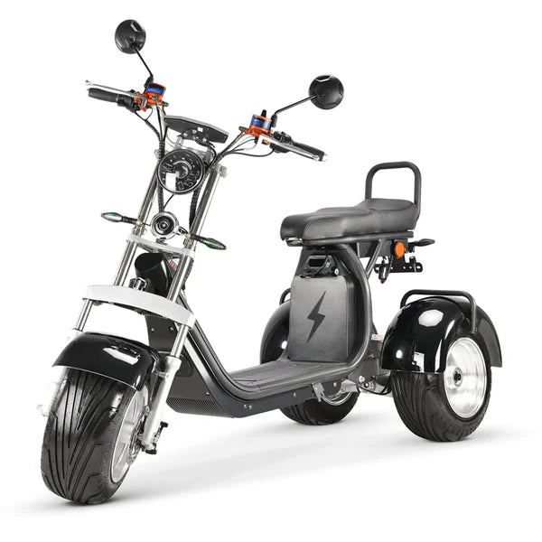Citycoco Trike Scooter CP-7 – Kraftvolles Elektro-Dreirad mit Dual-Motor (mit Heckbox)