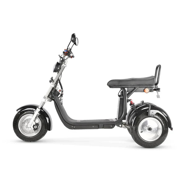 Citycoco Trike Scooter CP-7 – Kraftvolles Elektro-Dreirad mit Dual-Motor (mit Heckbox)