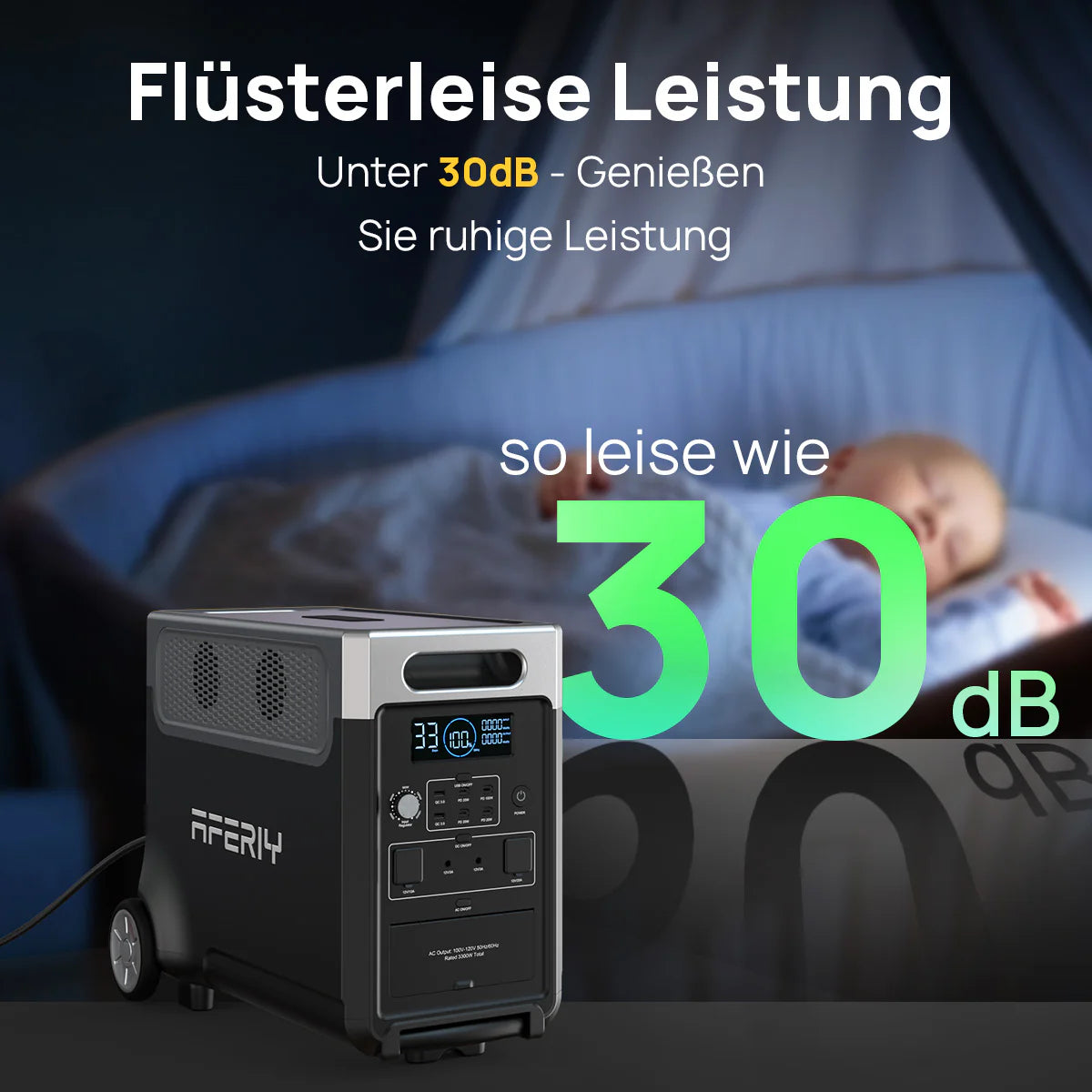 AFERIY P310 Tragbare Powerstation mit Erweiterbarer Kapazität | 3600W 3840Wh