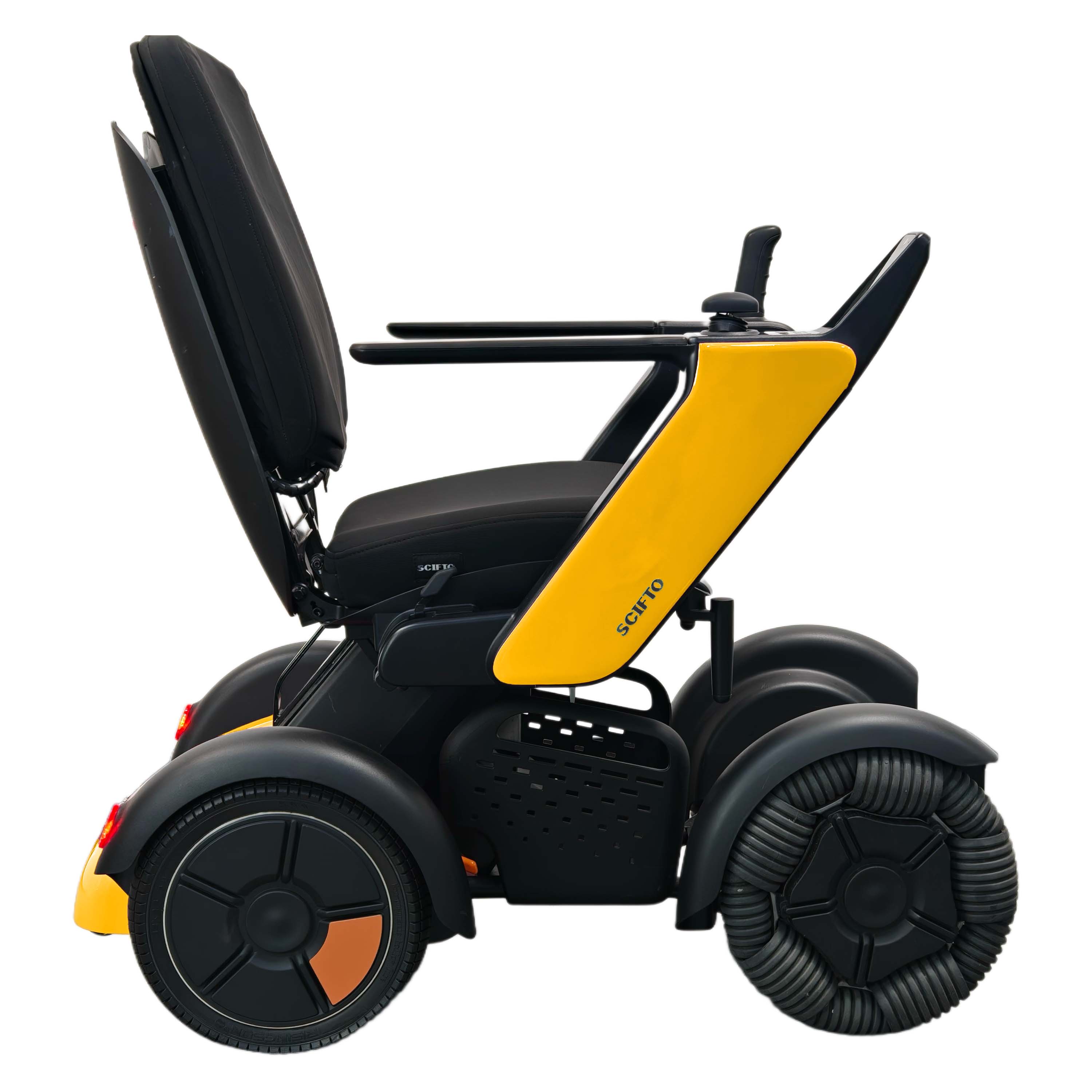 SCIFTO S300 Elektro-Rollstuhl gelb Frontansicht