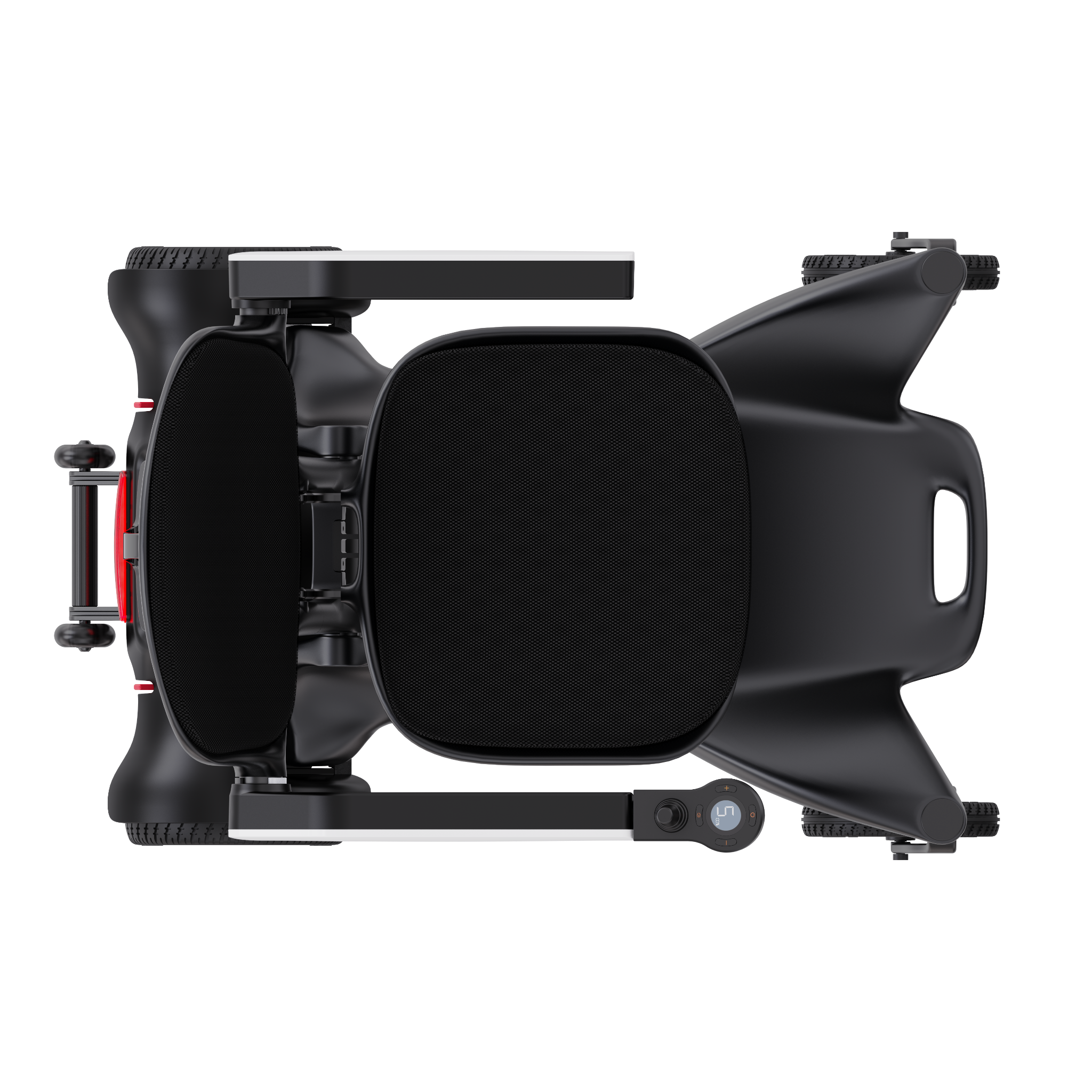 Superpi P2 Carbon Draufsicht leichter Elektrorollstuhl